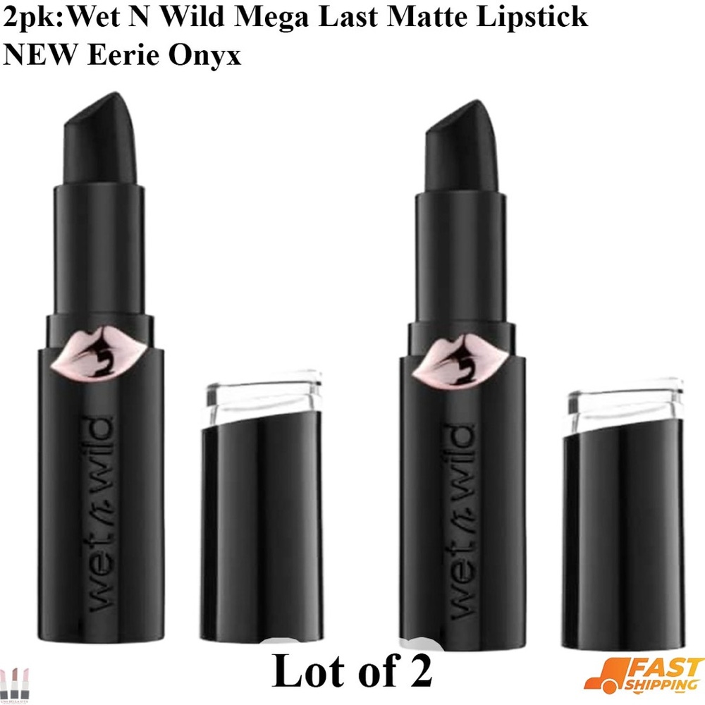 Wet n Wild Mega Last Matte Lipstick - Bold Black Duo 2pk
